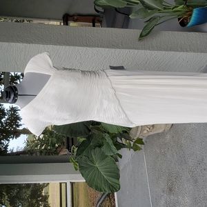 Tadoshi soji white evening dress wedding